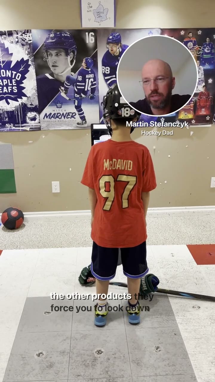 Martin sharing his experience as a hockey dad